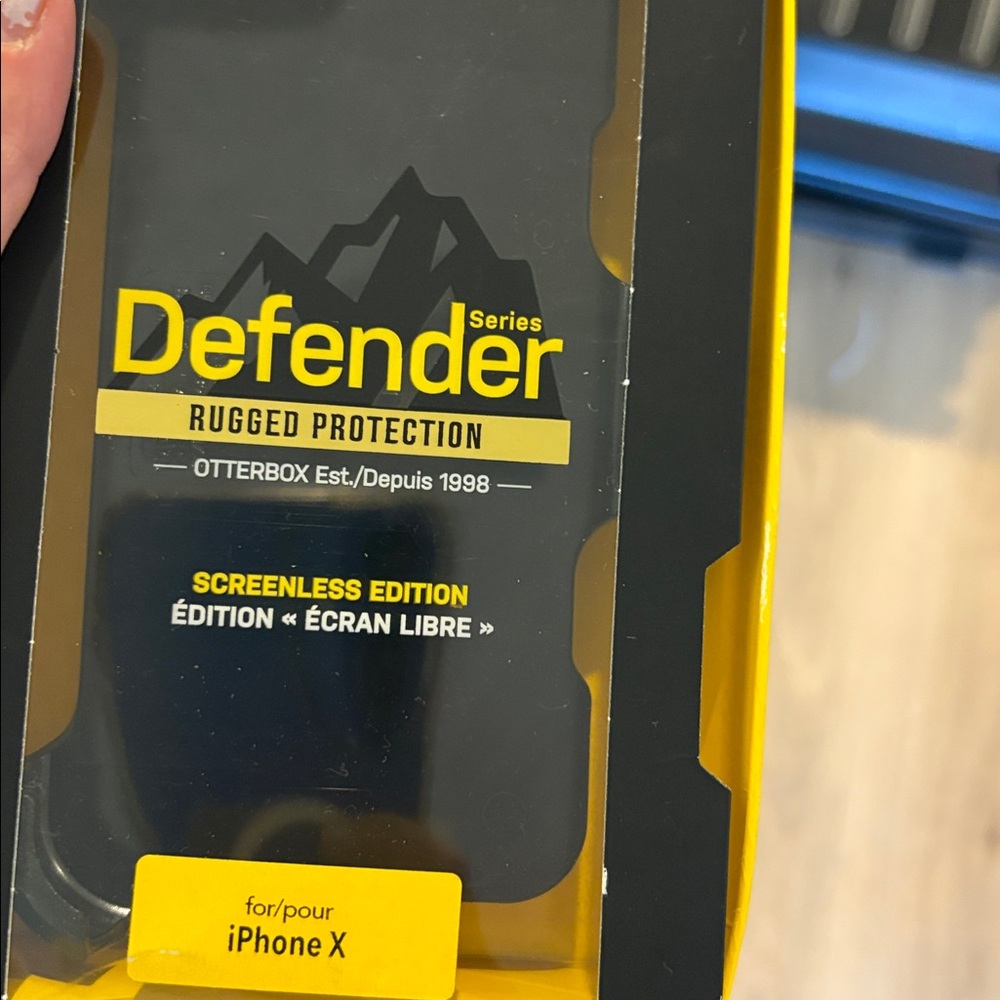 OtterBox Defender Rugged Case for iPhone X - Black and Yellow